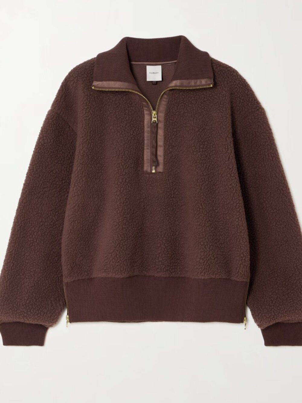 Varley Roselle Half Zip Fleece in Deep Mahogany Size Small